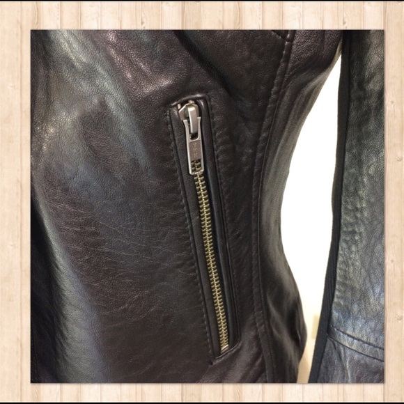 Luxurious Muubaa Leather Biker Jacket, US 6 - Picture 7 of 8